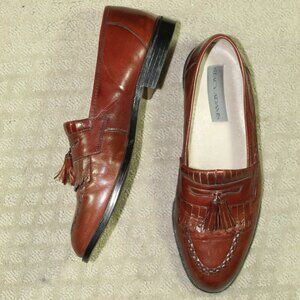 Stacy Adams Men's Brown Leather Tassel Loafer Casual Dress Shoes Size 10 M